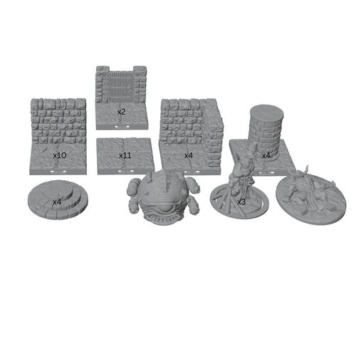 28mm Throne Room Boss Encounter Set with 8 Miniatures